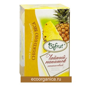 Чайный напиток (снижение веса) ананасовый, 20 пак. х 1,5 г (30 г), т. м. "Bifrut®"