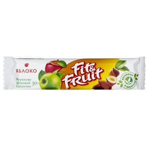 Батончик фруктово-ореховый "Яблоко", 30 г, т. з. "Fitofruit"