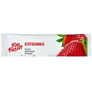 Батончик ягодно-фруктовый "Клубника", 30 г, т. з. "Fitofruit"