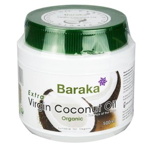 Барака® "Вирджин" оригинальное кокосовое масло пищевое, нерафинированное, 500 г